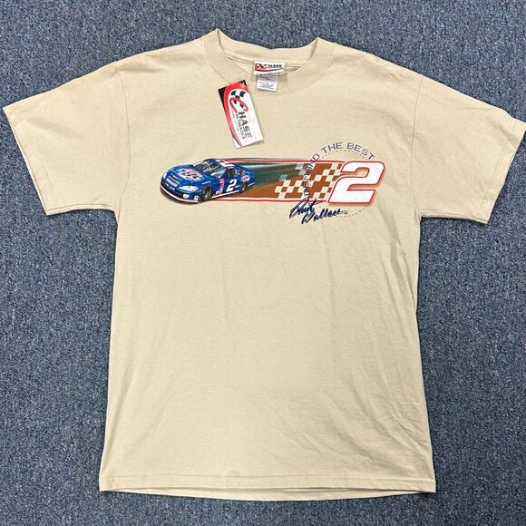 Vintage New With Tags Rusty Wallace Sz M T Shirt Chase Authentics - Picture 2 of 9